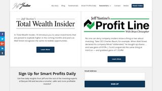 
                            6. Total Wealth Insider - Value Stock Investing Newsletter by Jeff Yastine