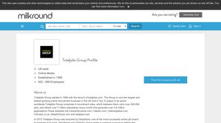 
                            7. Totaljobs Group company profile - Milkround