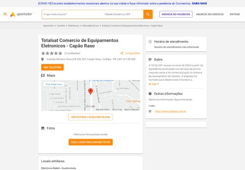 
                            13. Totalsat Comercio de Equipamentos Eletronicos - Capão Raso ...