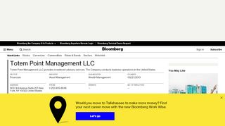 
                            11. Totem Point Management LLC: Company Profile - Bloomberg