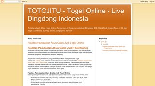 
                            5. TOTOJITU - Togel Online - Live Dingdong Indonesia