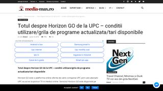 
                            8. Totul despre Horizon GO de la UPC - conditii utilizare/grila de ...