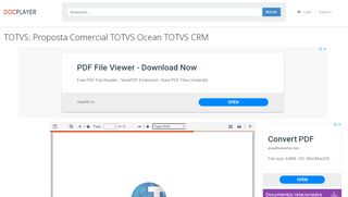 
                            13. TOTVS: Proposta Comercial TOTVS Ocean TOTVS CRM - PDF