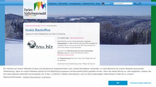 
                            9. toubiz Backoffice / FS-net / Ferien Südschwarzwald / Homepage ...