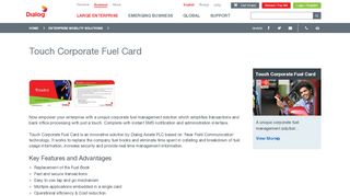 
                            12. Touch Corporate Fuel Card - Dialog