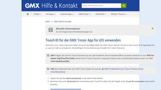 
                            7. Touch ID für die GMX Tresor App für iOS verwenden - GMX Hilfe