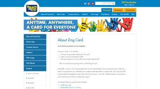 
                            12. Touch 'n Go :: About Zing Card