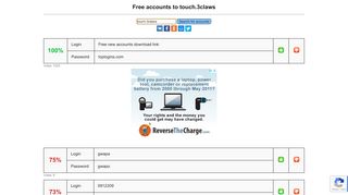 
                            10. touch.3claws - free accounts, logins and passwords