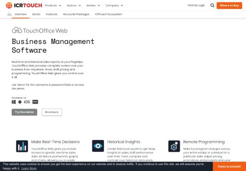
                            2. TouchOffice Web - ICRTouch EPoS Software