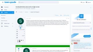 
                            2. touchpad buttons only work on login screen | Tom's Guide Forum
