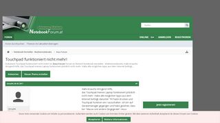 
                            11. Touchpad funktioniert nicht mehr! - Notebook Forum