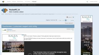 
                            6. Touchscreen / Lockscreen reagiert nicht richtig - PocketPC.ch