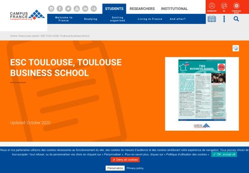 
                            11. Toulouse Business School | Campus France