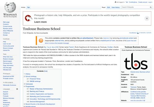 
                            8. Toulouse Business School - Wikipedia