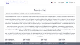 
                            6. Tous les pays | Trouvez votre hôtel sur Splendia.com