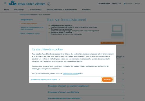 
                            4. Tout sur l'enregistrement - KLM.com