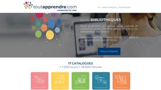 
                            3. Toutapprendre.com - Offre Bibliothèques