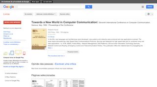 
                            8. Towards a New World in Computer Communication: Eleventh ...