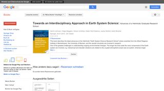 
                            9. Towards an Interdisciplinary Approach in Earth System Science: ...