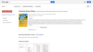 
                            8. Towards Green Cities: Urban Biodiversity and Ecosystem Services in ...