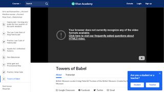 
                            9. Towers of Babel (video) | Babylonian | Khan Academy