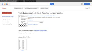 
                            9. Toxic Substances Control Act: Trademarks and Product Names Reported ...