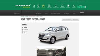 
                            12. Toyota Avanza - Woodford Car Hire