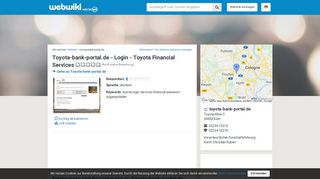 
                            7. Toyota-Bank-Portal.de - Erfahrungen und Bewertungen - Webwiki