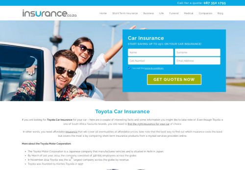 
                            7. Toyota Car insurance | Toyota Car insurance South Africa