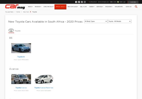 
                            13. Toyota Cars - Toyota Model Ranges | Toyota SA - AutoDealer