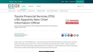 
                            12. Toyota Financial Services (TFS) USA Appoints New Chief ...