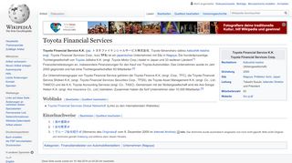 
                            8. Toyota Financial Services – Wikipedia