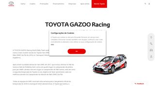 
                            13. TOYOTA GAZOO Racing apresenta Yaris WRC de 2018