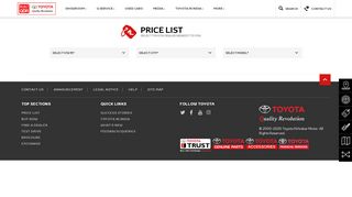 
                            6. Toyota India | Price List