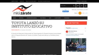 
                            3. TOYOTA LANZÓ SU INSTITUTO EDUCATIVO - MiraZarate.com.ar