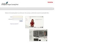 
                            1. Toyota Learning Portal - Login