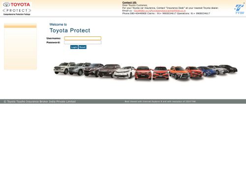 
                            1. Toyota Protect - Login