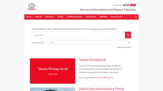 
                            11. Toyota Service Information & Repair Manuals