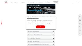 
                            4. Toyota Touch & Go | Kom godt i gang