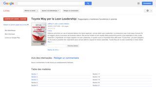 
                            12. Toyota Way per la Lean Leadership: Raggiungere e ...