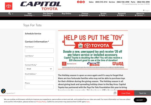 
                            13. Toys For Tots | Capitol Toyota