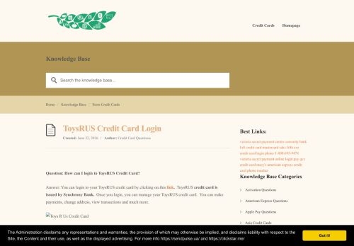 
                            12. ToysRUS Credit Card Login - Credit Card QuestionsCredit Card ...