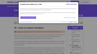 
                            1. TP : créez un espace membres - Concevez votre site web avec PHP et ...