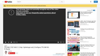 
                            8. TP-LINK | 192.168.0.1 ( http://tplinklogin.net) | Configure ... - YouTube