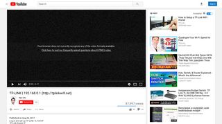 
                            2. TP-LINK | 192.168.0.1 (http://tplinkwifi.net) - YouTube
