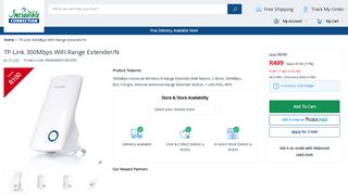 
                            7. TP-Link 300Mbps WiFi Range Extender/N - Incredible Connection