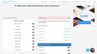 
                            3. TP-LINK Archer C3200 Default Router Login and Password - Clean CSS