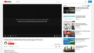 
                            9. TP-Link Archer C3200 Wireless Router admin page | ITFroccs.hu ...