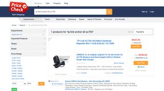 
                            10. Tp-link Archer-d2 Ac750 Prices | Compare Deals & Buy ...