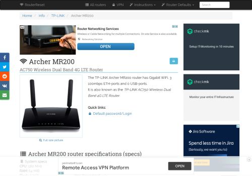 
                            2. TP-LINK Archer MR200 Default Password & Login, Manuals and ...